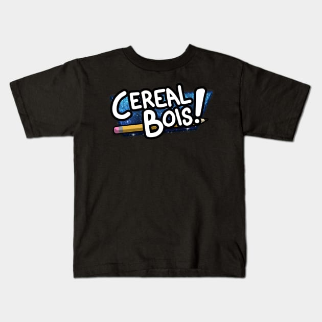 Cereal Bois Logo Kids T-Shirt by Bran The Cereal Man